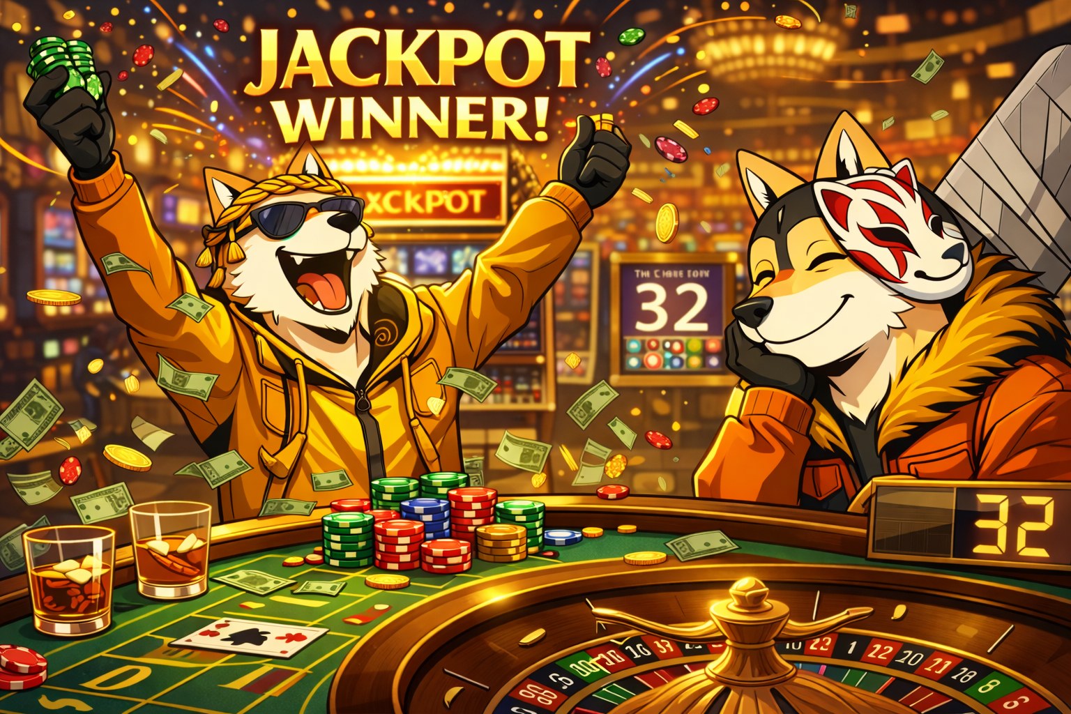 A winning moment inside the Doxx Casino